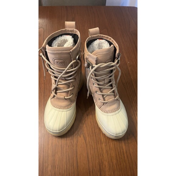 Sorel Women's Boot Hiking Caribou Royal Waterproof  Snow Winter Caribou Beige 7 - Picture 13 of 15